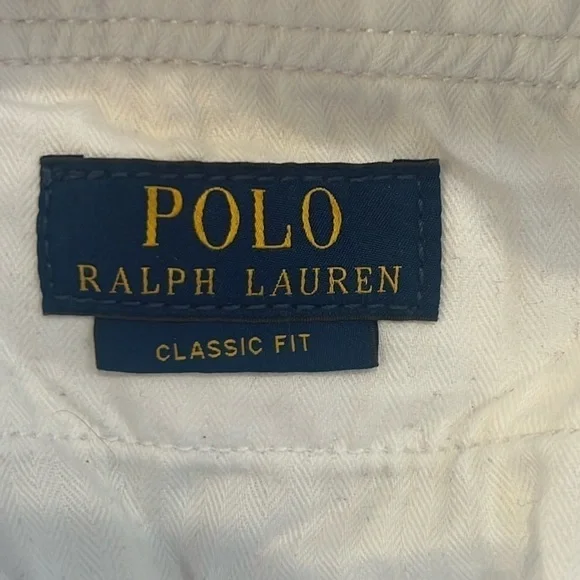 Polo Ralph Lauren Classic Cargo Shorts Khakis White/Relaxed Fit Size 31 - Picture 16 of 16